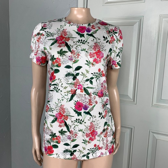 Ted Baker Tops - NEW Ted Baker London Women's 3 6 8 Shirt Top Crew neck Career Floral Clari BB2